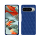Custodia in pelle Google Pixel 9 Pro XL - Bleu océan - Couture ( Nappa - Pantone #15458a) 