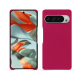 Coque cuir Google Pixel 9 Pro XL - Rose fluo ( Pantone #ff16b4 ) 