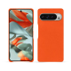 Google Pixel 9 Pro XL leather cover - Orange fluo ( Pantone #ff5406 ) 
