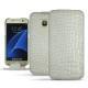 Capa em pele Samsung Galaxy S7 - Crocodile milk