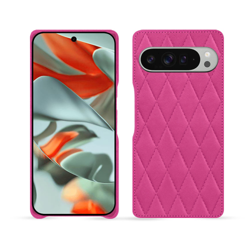 Capa de couro premium para Google Pixel 9 Pro XL - Noreve | Elegância e alta qualidadeRose BB - Couture ( Pantone #DB599F )
