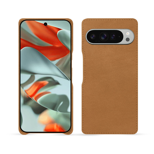 Capa de couro premium para Google Pixel 9 Pro XL - Noreve | Elegância e alta qualidadeCastan esparciate ( Pantone #824F2A )