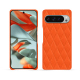 Lederschutzhülle Google Pixel 9 Pro XL - Orange fluo - Couture ( Pantone #ff5406 ) 