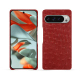 Funda de piel Google Pixel 9 Pro XL - Autruche ciliegia ( Pantone #a4343a ) 