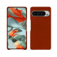 Google Pixel 9 Pro XL leather cover - Orange Veggie ( Pantone #cb6015 ) 