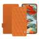 Capa em pele Google Pixel 9 Pro XL - Orange - Couture ( Nappa - Pantone #ff9351 ) 
