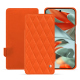 Housse cuir Google Pixel 9 Pro XL - Orange fluo - Couture ( Pantone #ff5406 ) 