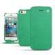 Apple iPhone SE leather case - Menthe vintage ( Pantone 562C ) 