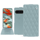 Funda de piel Google Pixel 9 Pro XL - Bleu ciel - Couture ( Nappa - Pantone #abcae9 ) 