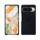 Google Pixel 9 Pro leather cover - Dark vintage ( Pantone #050505 ) 