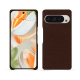 Google Pixel 9 Pro leather cover - Châtaigne ( Pantone #1b1107 ) 