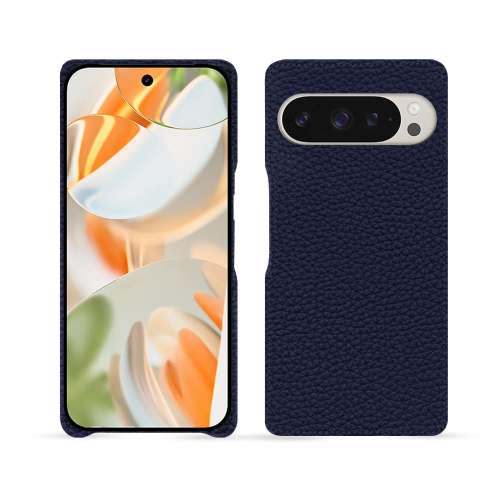 Luxus-Lederschutzhülle Google Pixel 9 Pro | Eleganz und Sicherheit - NoreveCobalt ( Pantone #2b253f ) 