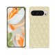 Custodia in pelle Google Pixel 9 Pro - Ivoire - Couture ( Pantone #d6d6c6 ) 