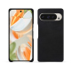 Google Pixel 9 Pro leather cover - Negre poudro ( Pantone #111212 )