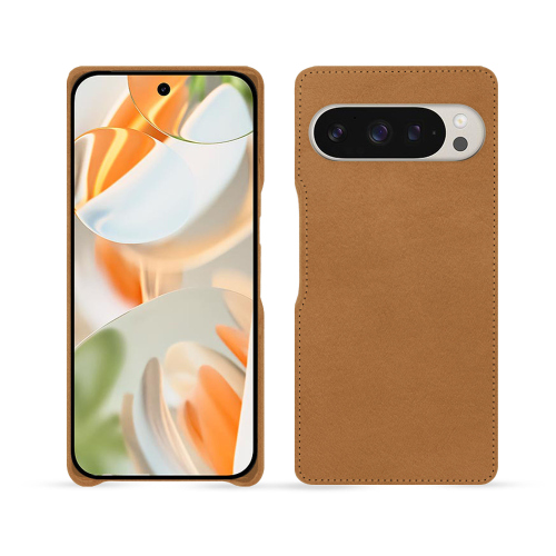 Leather Protective Shell Luxury Google Pixel 9 Pro | Elegance and Security - NoreveCastan esparciate ( Pantone #824F2A )