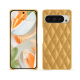Coque cuir Google Pixel 9 Pro - Or Maïa - Couture ( Pantone 871C ) 