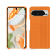 Google Pixel 9 Pro leather cover - Abaca arancio ( Pantone #d77540 )