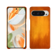 Coque cuir Google Pixel 9 Pro - Orange Patine