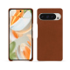 Google Pixel 9 Pro leather cover - Marron Veggie ( Pantone #95614d ) 