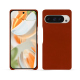 Funda de piel Google Pixel 9 Pro - Orange Veggie ( Pantone #cb6015 ) 