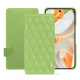 Housse cuir Google Pixel 9 Pro - Vert olive - Couture ( Nappa - Pantone #a7c58e ) 