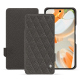 Capa em pele Google Pixel 9 Pro - Anthracite - Couture ( Pantone #41403c ) 