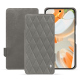 Capa em pele Google Pixel 9 Pro - Acier vintage - Couture ( Pantone #d85827b ) 