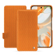 Capa em pele Google Pixel 9 Pro - Abaca arancio ( Pantone #d77540 )