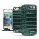Housse cuir Apple iPhone SE - Crocodile pino