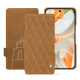 Google Pixel 9 Pro leather case - Castan esparciate - Couture ( Pantone #824F2A )