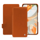 Google Pixel 9 Pro leather case - Orange vibrant ( Pantone #e36b39 ) 