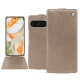 Housse cuir Google Pixel 9 Pro - Taupe vintage ( Pantone #bda790 ) 