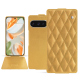 Housse cuir Google Pixel 9 Pro - Or Maïa - Couture ( Pantone 871C ) 