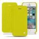 硬质真皮保护套 Apple iPhone SE - Jaune fluo