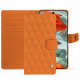 Capa de couro para carteira Google Pixel 9 Pro XL - Orange - Couture ( Nappa - Pantone #ff9351 ) 