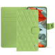 Custodia in pelle Google Pixel 9 Pro XL - Vert olive - Couture ( Nappa - Pantone #a7c58e ) 