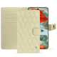 Funda de piel para cartera Google Pixel 9 Pro XL - Ivoire - Couture ( Pantone #d6d6c6 ) 