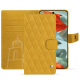Capa de couro para carteira Google Pixel 9 Pro XL - Jaune soulèu - Couture ( Pantone #F3B934 )