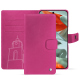 Google Pixel 9 Pro XL leather wallet case - Rose BB ( Pantone #DB599F )