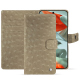 Funda de piel para cartera Google Pixel 9 Pro XL - Autruche desert ( Pantone #A39382 ) 