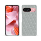 Coque cuir Google Pixel 9 - Gris - Couture ( Nappa - Pantone #c1c6c8 ) 