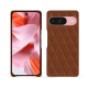Custodia in pelle Google Pixel 9 - Marron - Couture ( Nappa - Pantone #8B4720 ) 