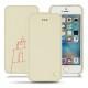 Housse cuir Apple iPhone SE - Blanc escumo