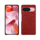 Custodia in pelle Google Pixel 9 - Autruche ciliegia ( Pantone #a4343a ) 