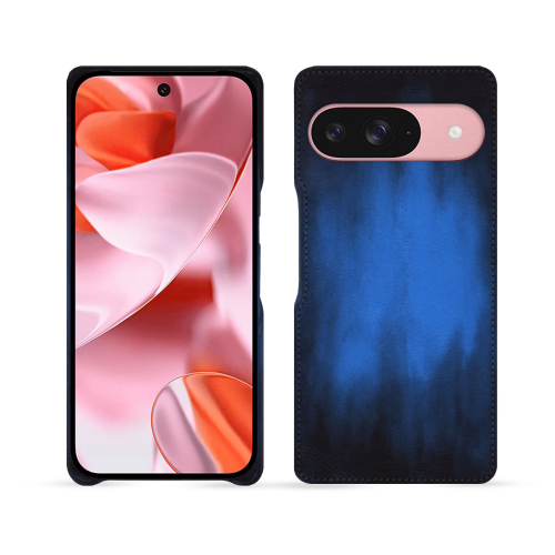 Luxury leather protective cover for Google Pixel 9 | NoreveBleu Patine