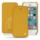 Housse cuir Apple iPhone SE - Jaune soulèu