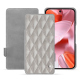 Google Pixel 9 leather case - Platinium - Couture ( Pantone 877C ) 