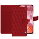 Custodia in pelle Google Pixel 9 - Rouge - Couture ( Nappa - Pantone #d50032 ) 
