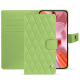 Google Pixel 9 レザーウォレットケース - Vert olive - Couture ( Nappa - Pantone #a7c58e ) 