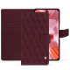 Google Pixel 9 leather wallet case - Lie de vin - Couture ( Pantone #412234 ) 
